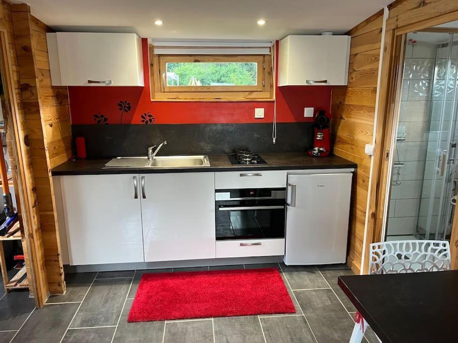 Chalet 2 Personnes Avec Jacuzzi Et Piscine Saisonniere Partagee Corcieux エクステリア 写真